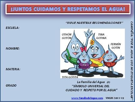 etiquetas escolares 2011-2012